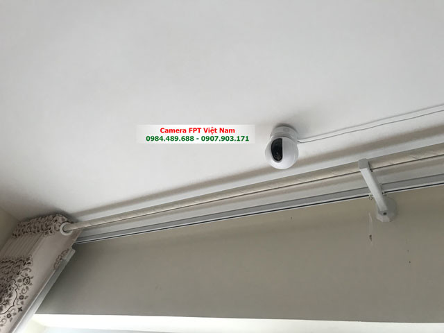 Camera hikvision wifi gắn trần, chung cư