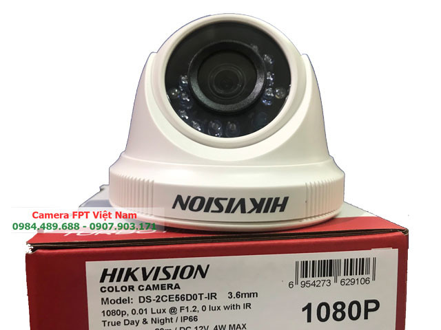Camera Hikvision 2MP Model: DS-2CE56D0T-IRP