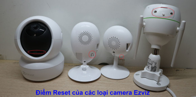 Nút reset của camera wifi Ezviz