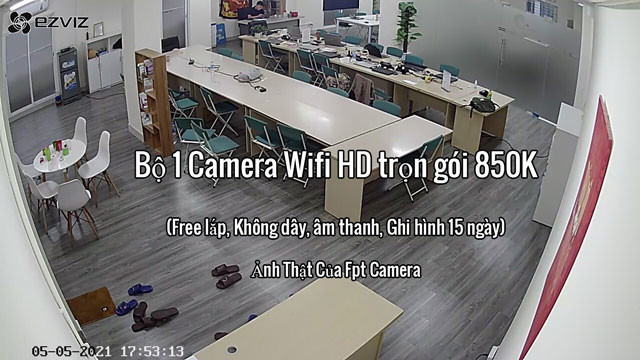 Bộ 1 camera Wifi không dây 850K