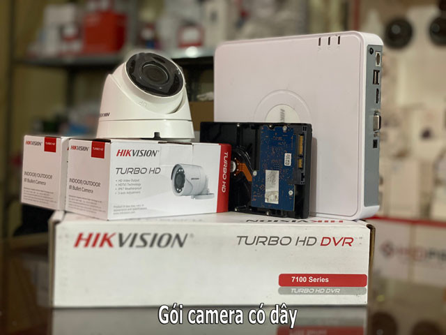 Gói lắp camera có dây gia đình