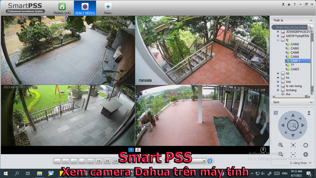 Smart PSS Dahua Xem camera trên máy tính