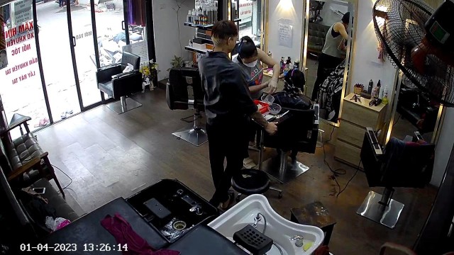 lắp camera cho tiệm cắt tóc siêu nét