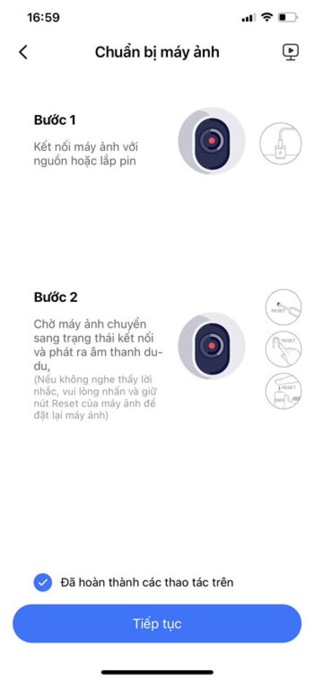 Bước 1 cài thủ công camera Yoosee