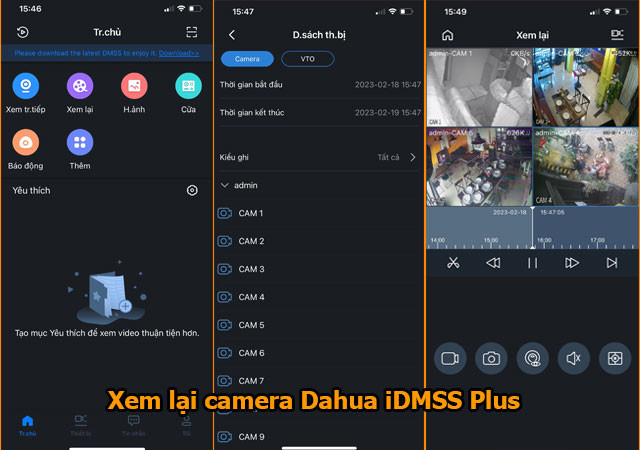 Xem lại camera Dahua bằng Idms Plus