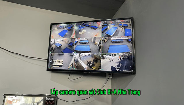 Lắp camera quan sát cho Bi-A Club Nha Trang